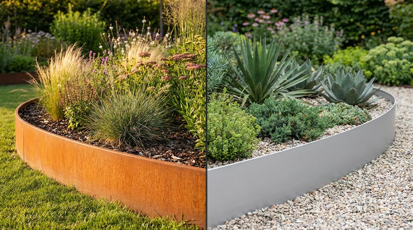 Bordure Corten vs Aluminium : le comparatif complet 2026