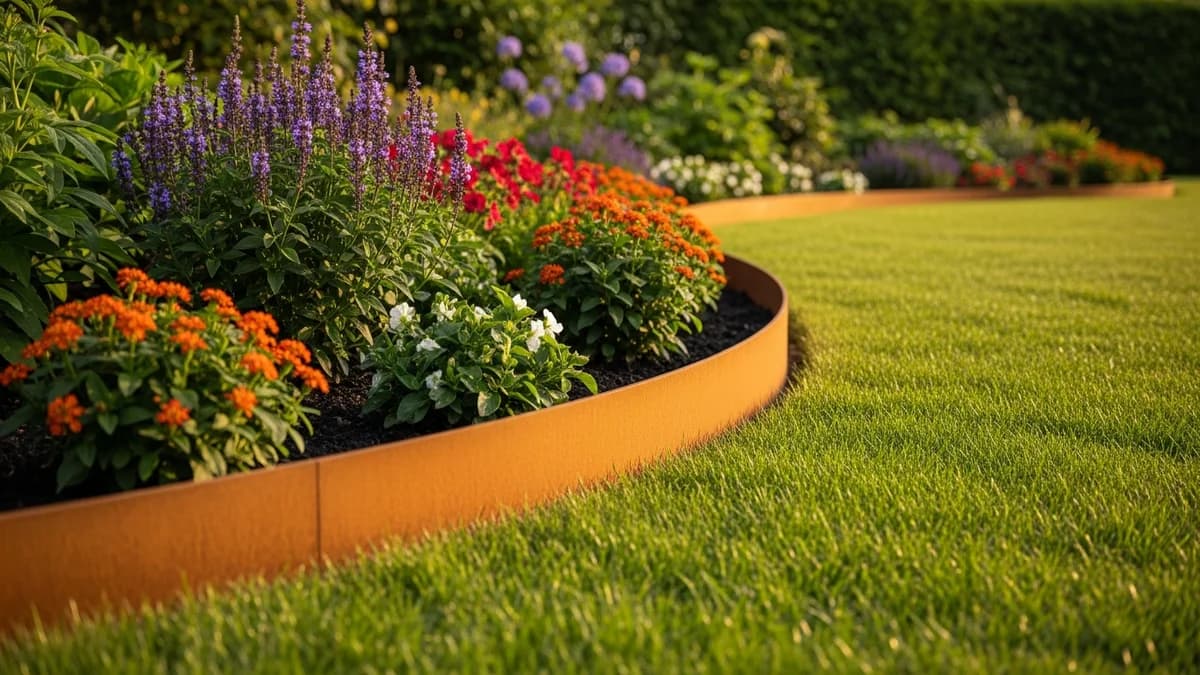 Délimiter massif sans creuser : 5 solutions corten efficaces